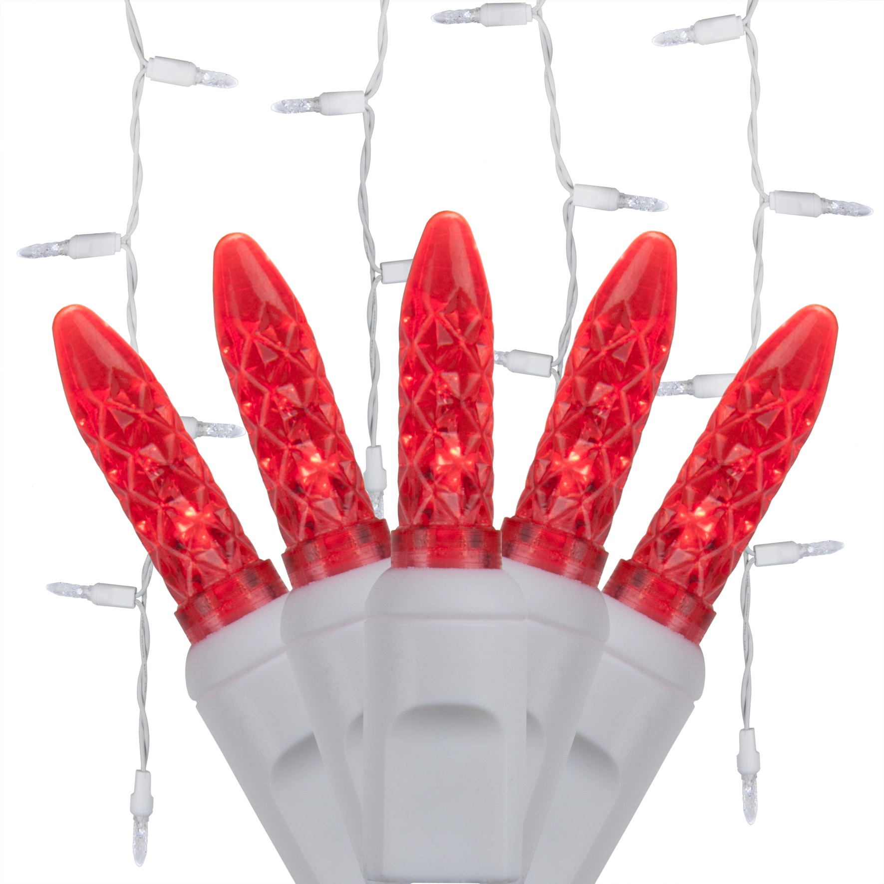 M5 Red LED Icicle Lights