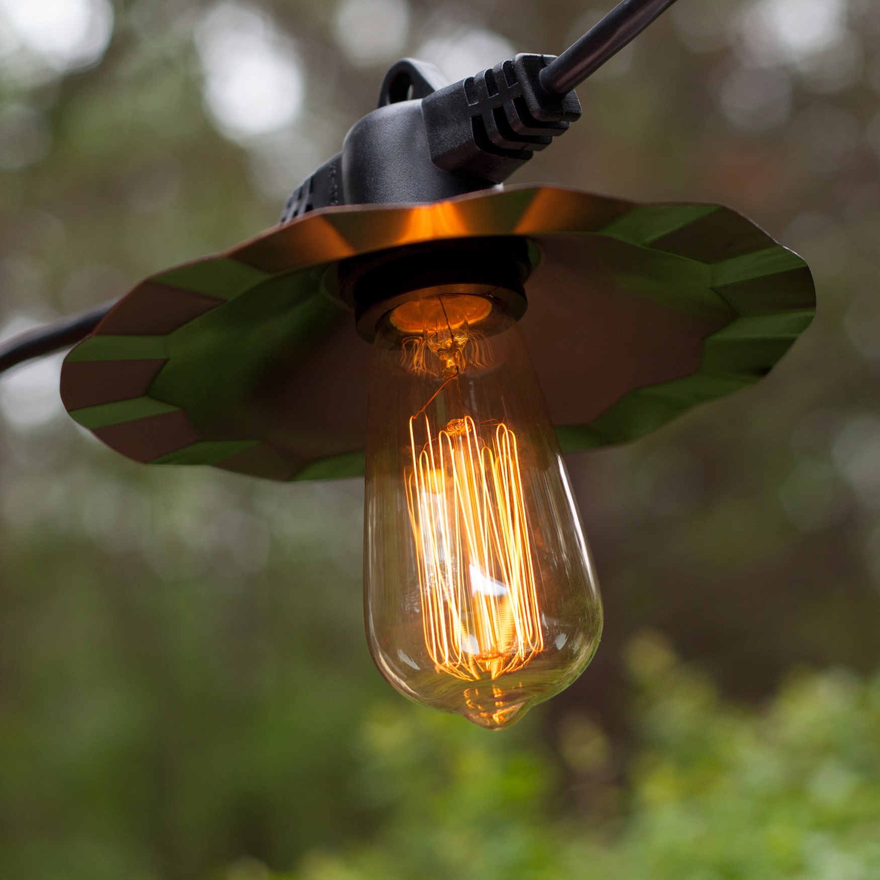 Patio Lights with Vintage Bulbs
