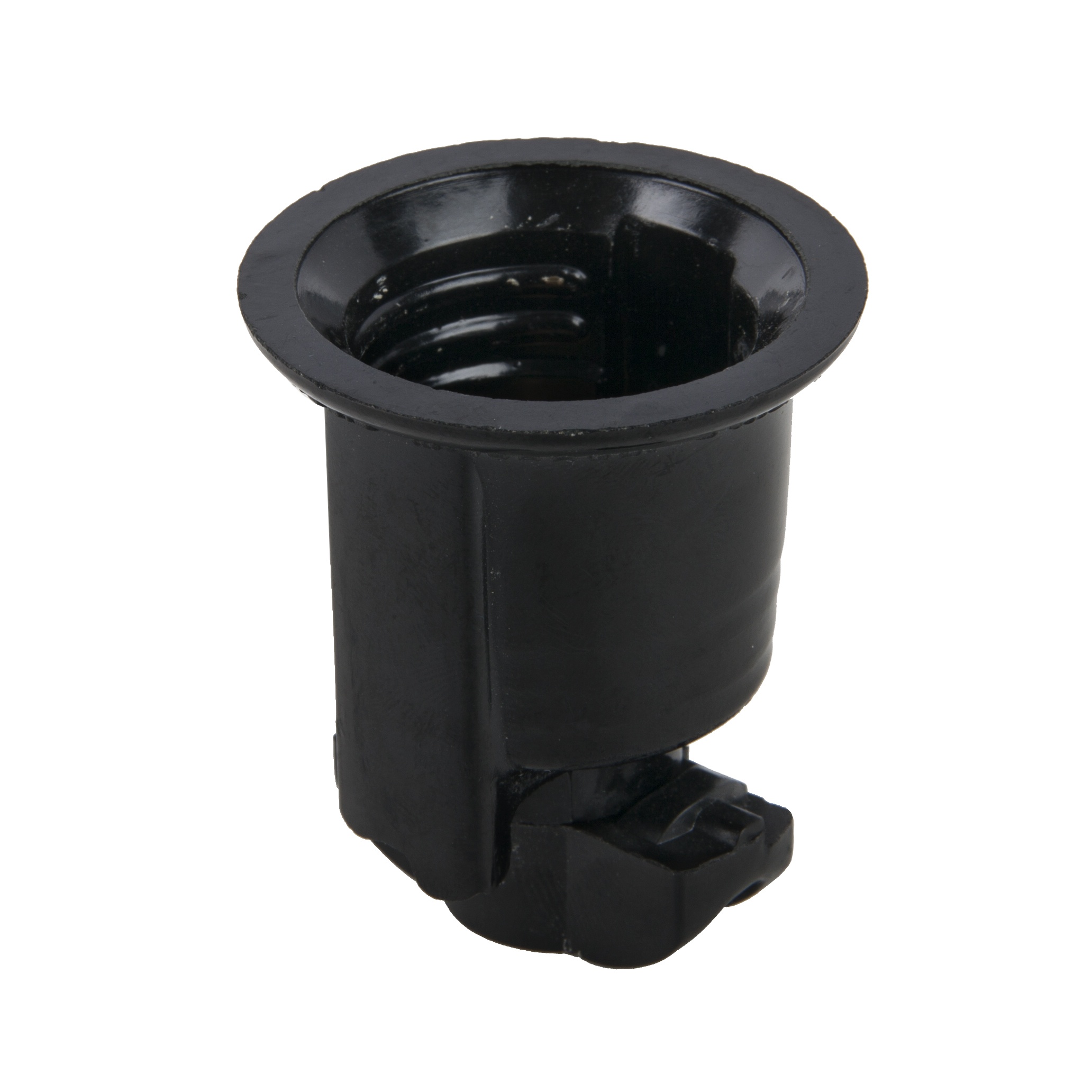 Black Phenolic Socket No Hook Medium Base