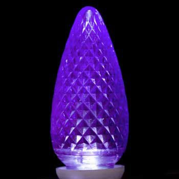 C9 120V Purple Dimmable LED Replacement Lamp, Box of 25