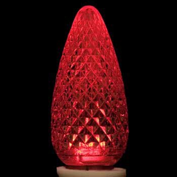 C9 120V Red Commercial LED Replacement Lamp, Box of 25
