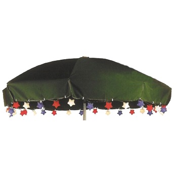 Red White Blue Star Umbrella 35 Light Set