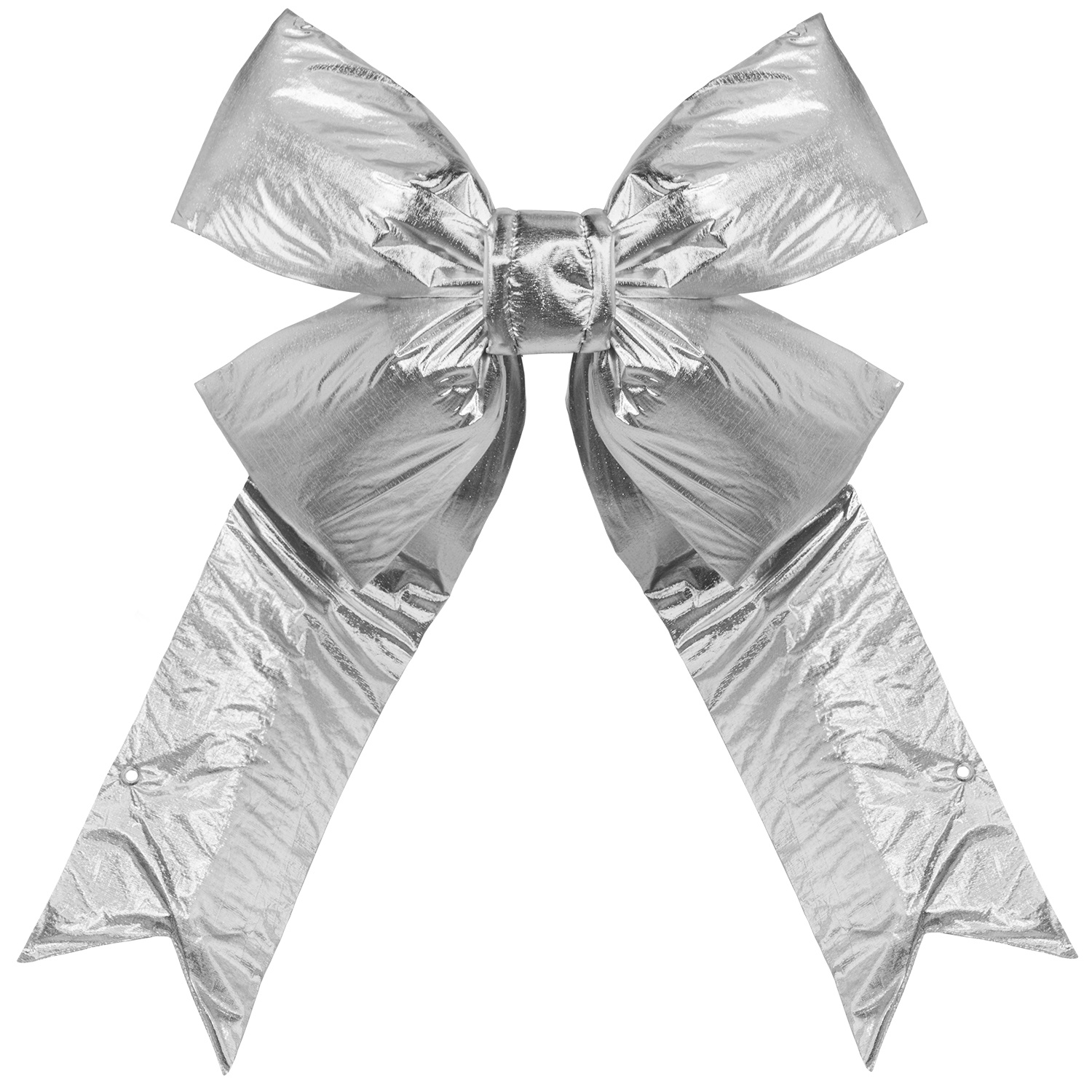 Silver Metallic Large Bow