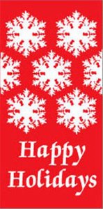 Snowflakes Happy Holidays Banner