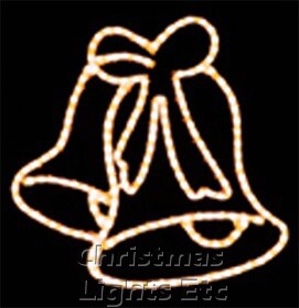 White Bells With Bow Motif