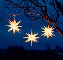 14" White Moravian Star