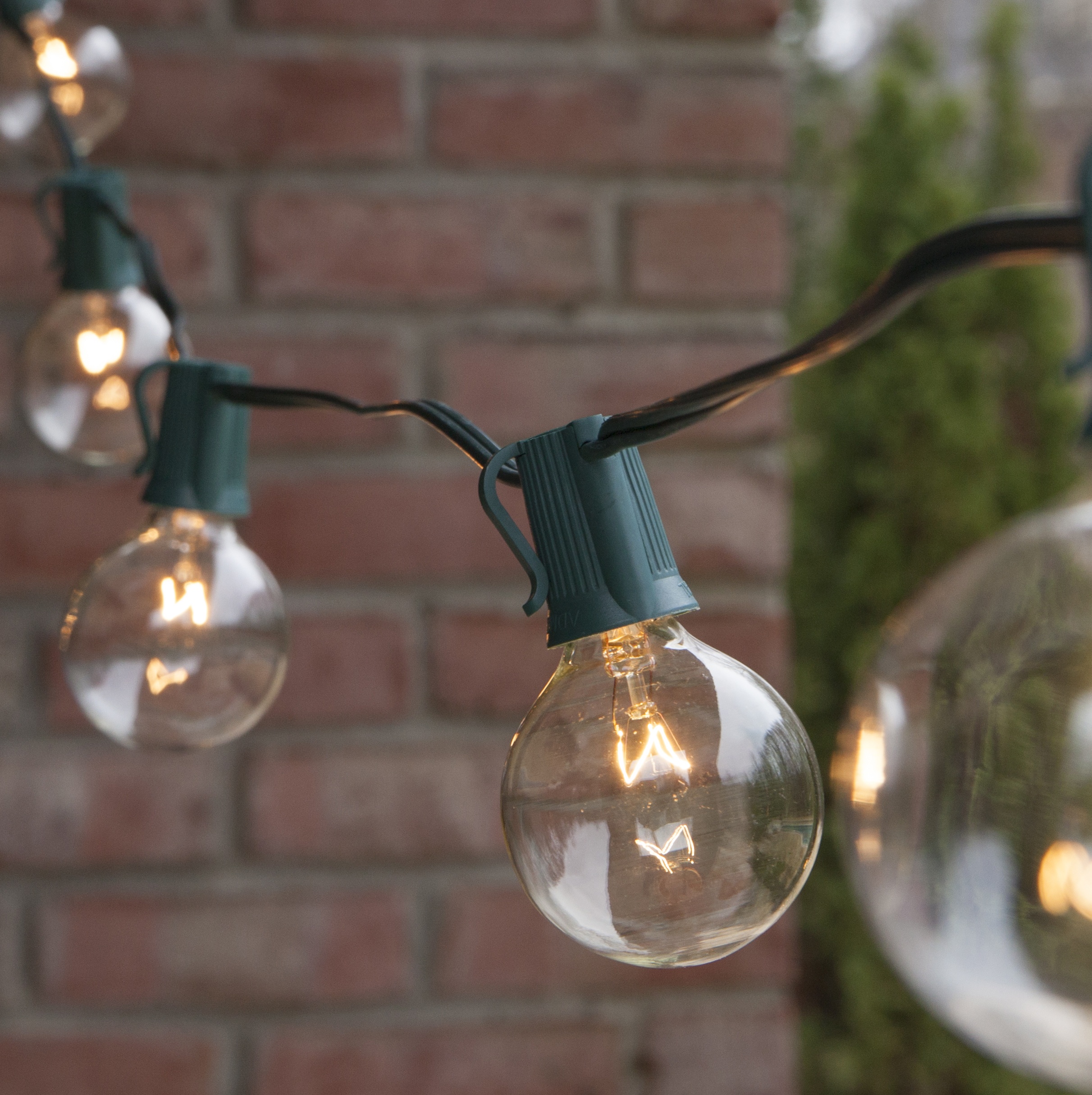 clear patio string lights