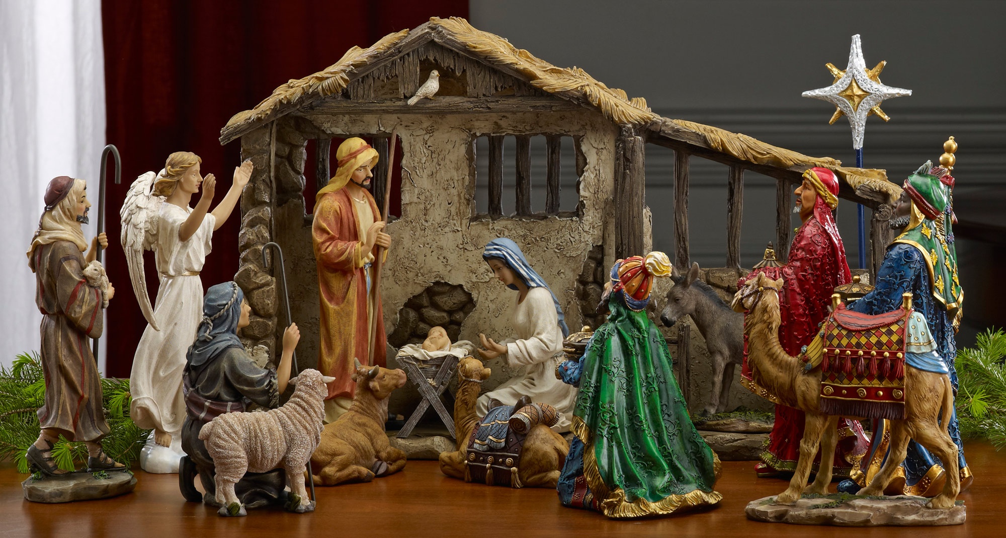 full nativity set