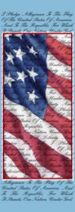 Pledge of Allegiance Light Pole Banner 30" x 94"