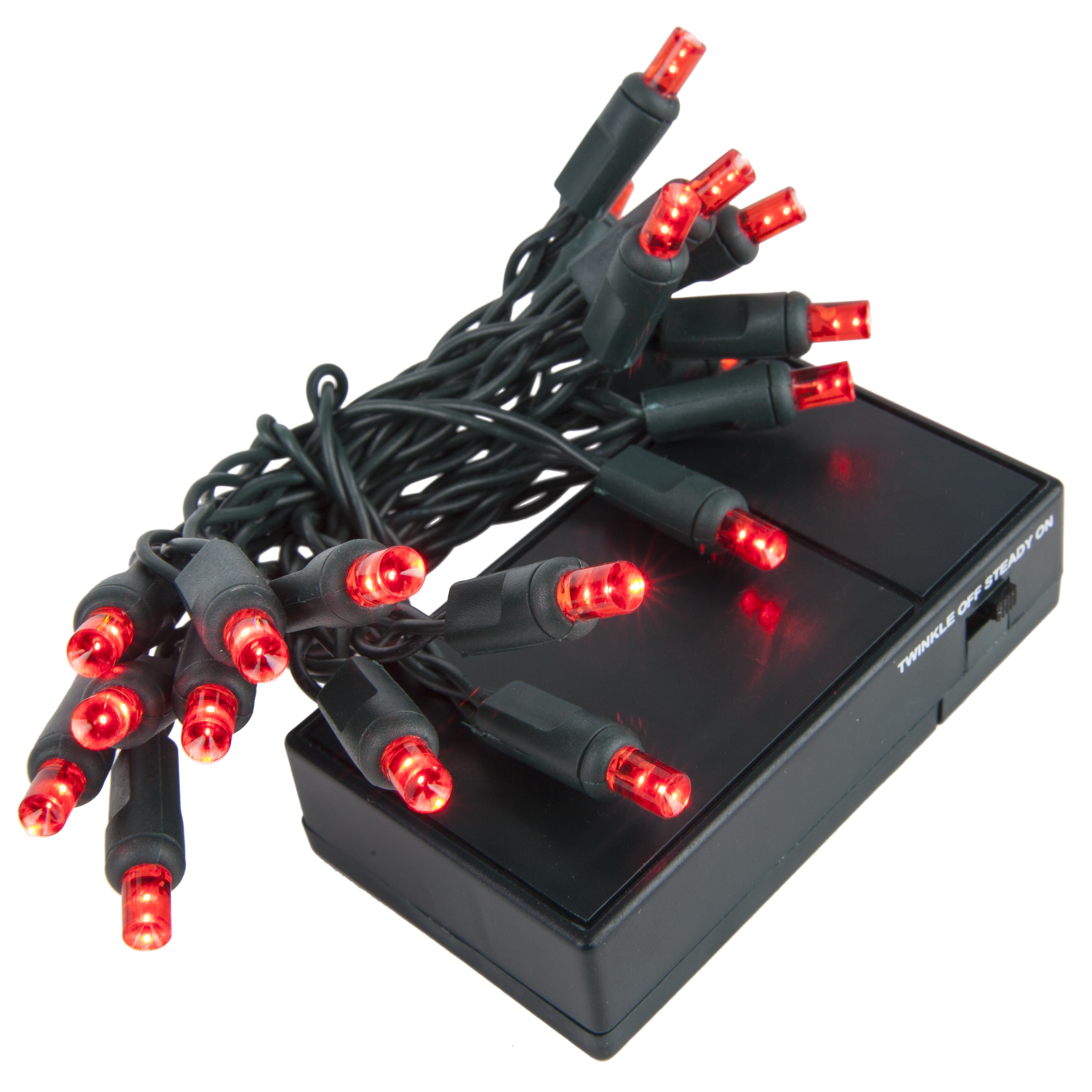 Red Battery Operated 5mm Wide Angle Lights