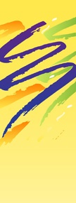 Swishes Light Pole Banner 17 x 40