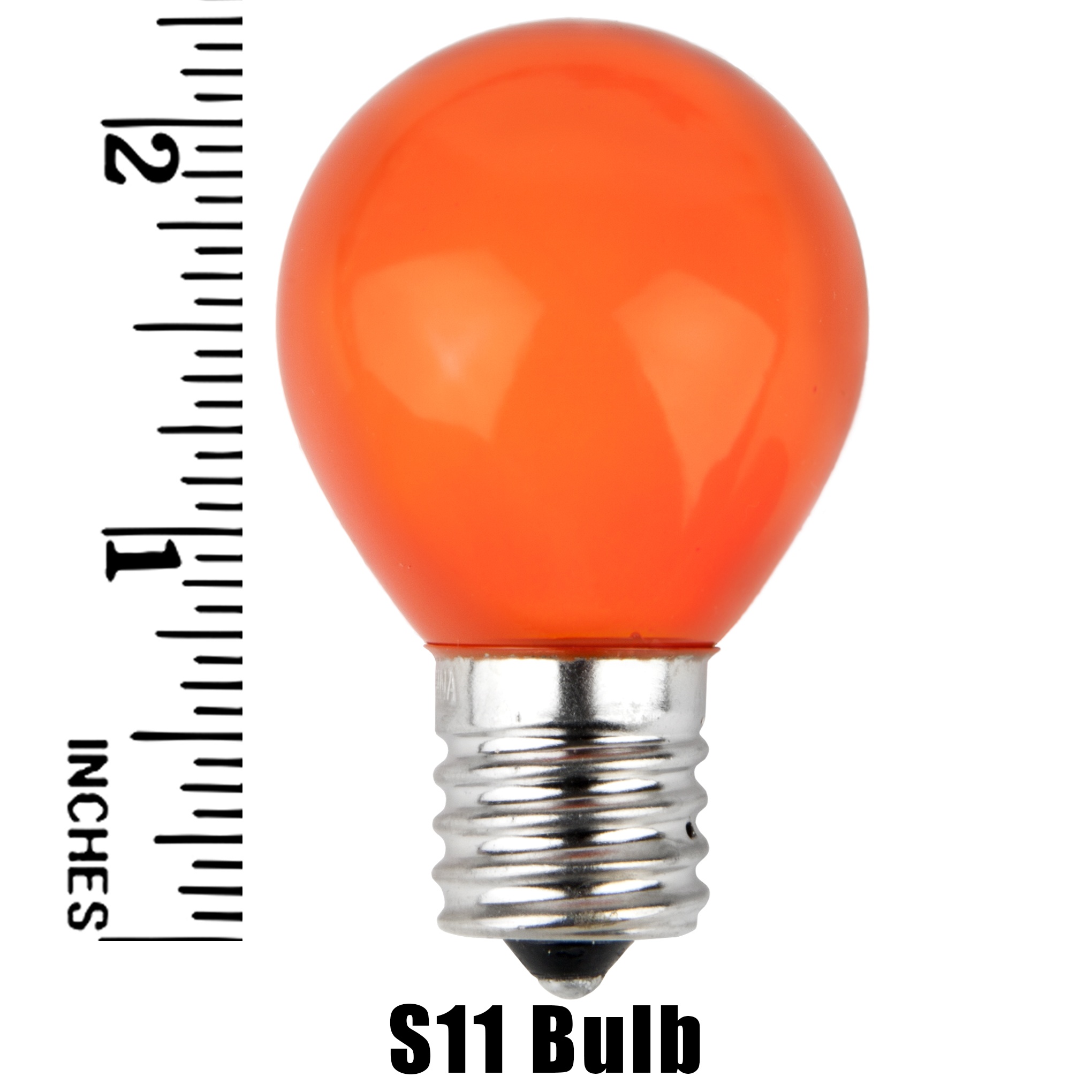 S11 Amber Opaque Incandescent Sign Lamp Measurement