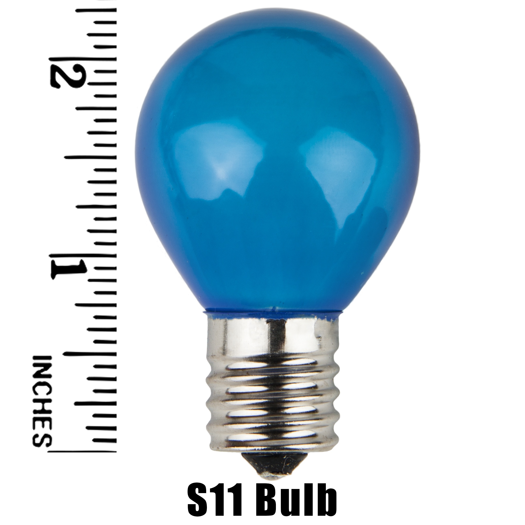 S11 Blue Opaque Incandescent Sign Lamp Measurement