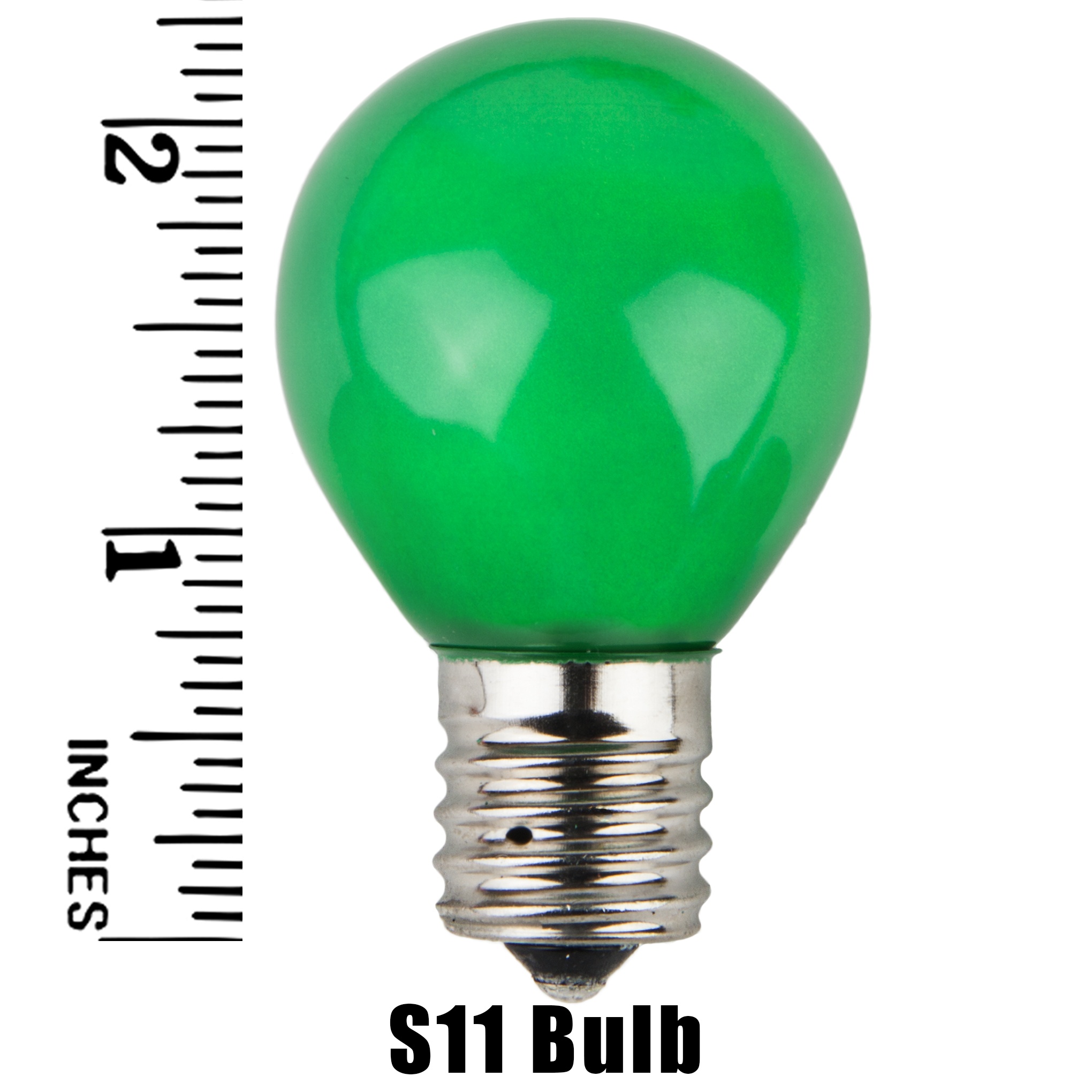 S11 Green Opaque Incandescent Sign Lamp Measurement