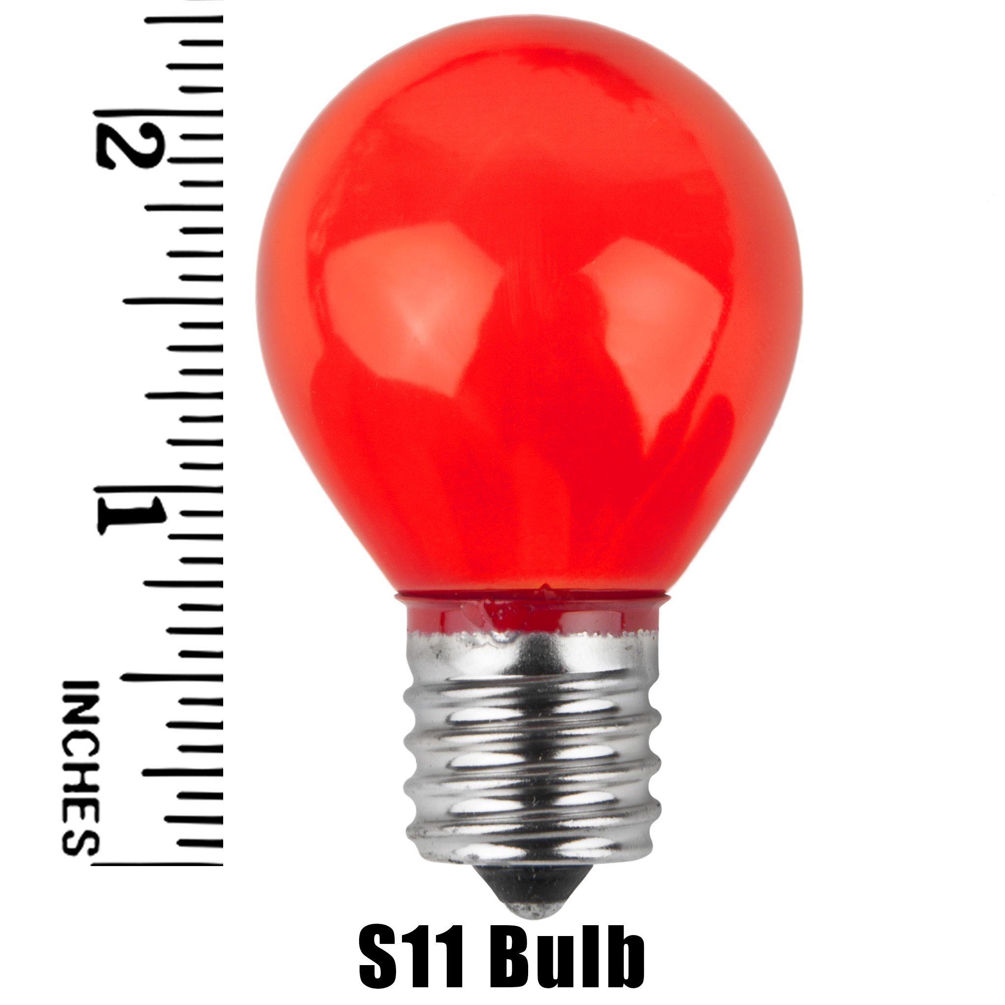 S11 Red Opaque Incandescent Sign Lamp Measurement