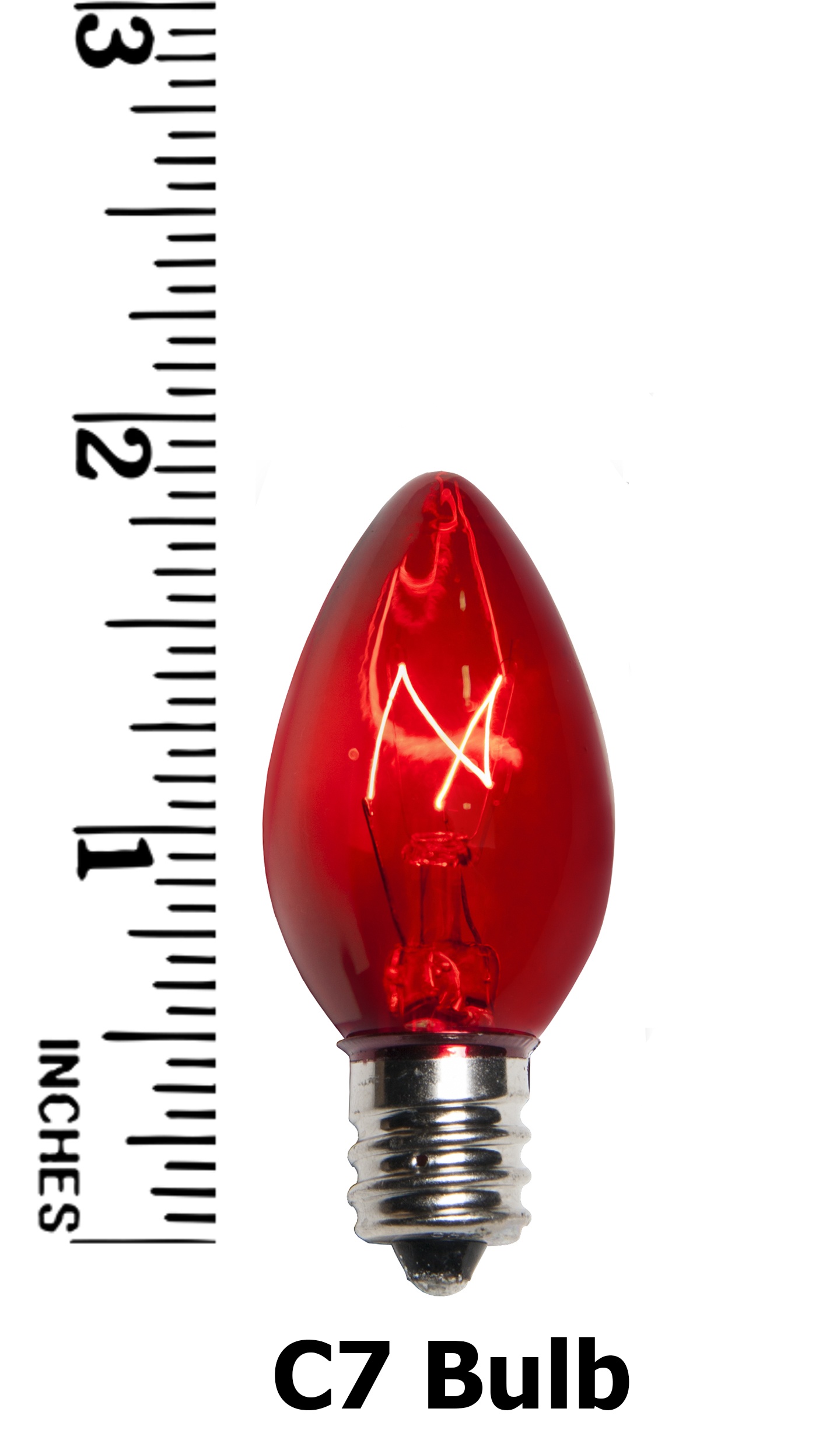 C7 Red Incandescent Bulb
