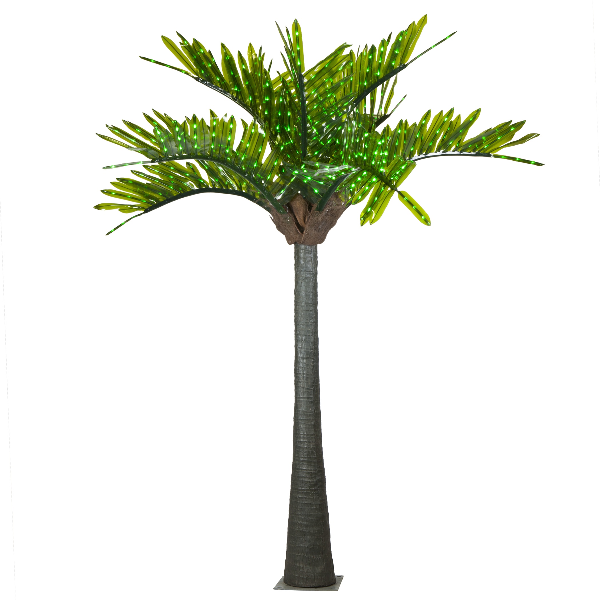 Lighted Palm Trees  2039; LED Palm Tree  Natural Green