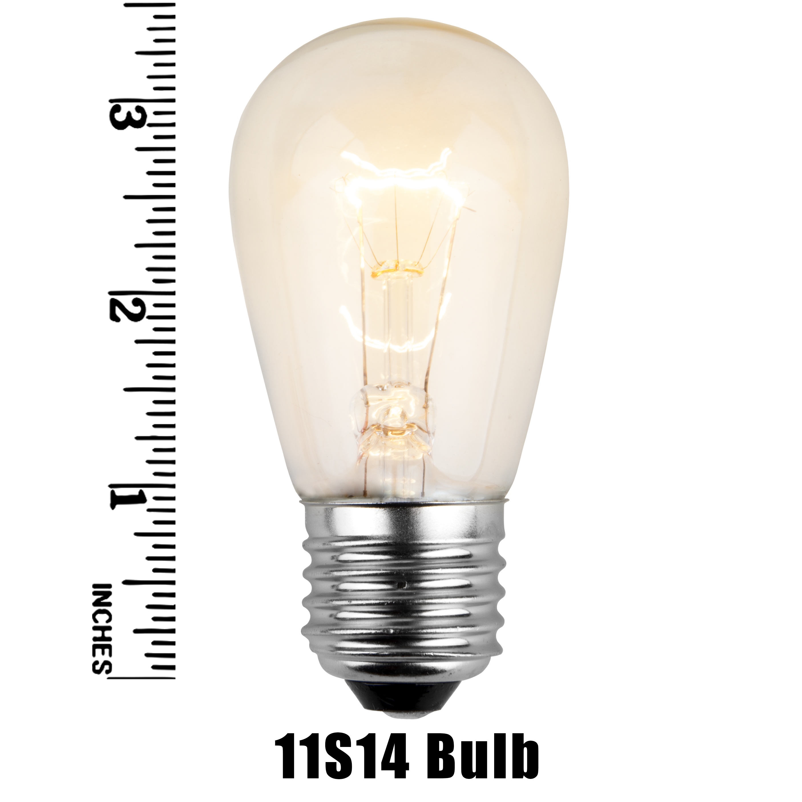 11S14 Incandescent Clear Sign Lamp Measurement