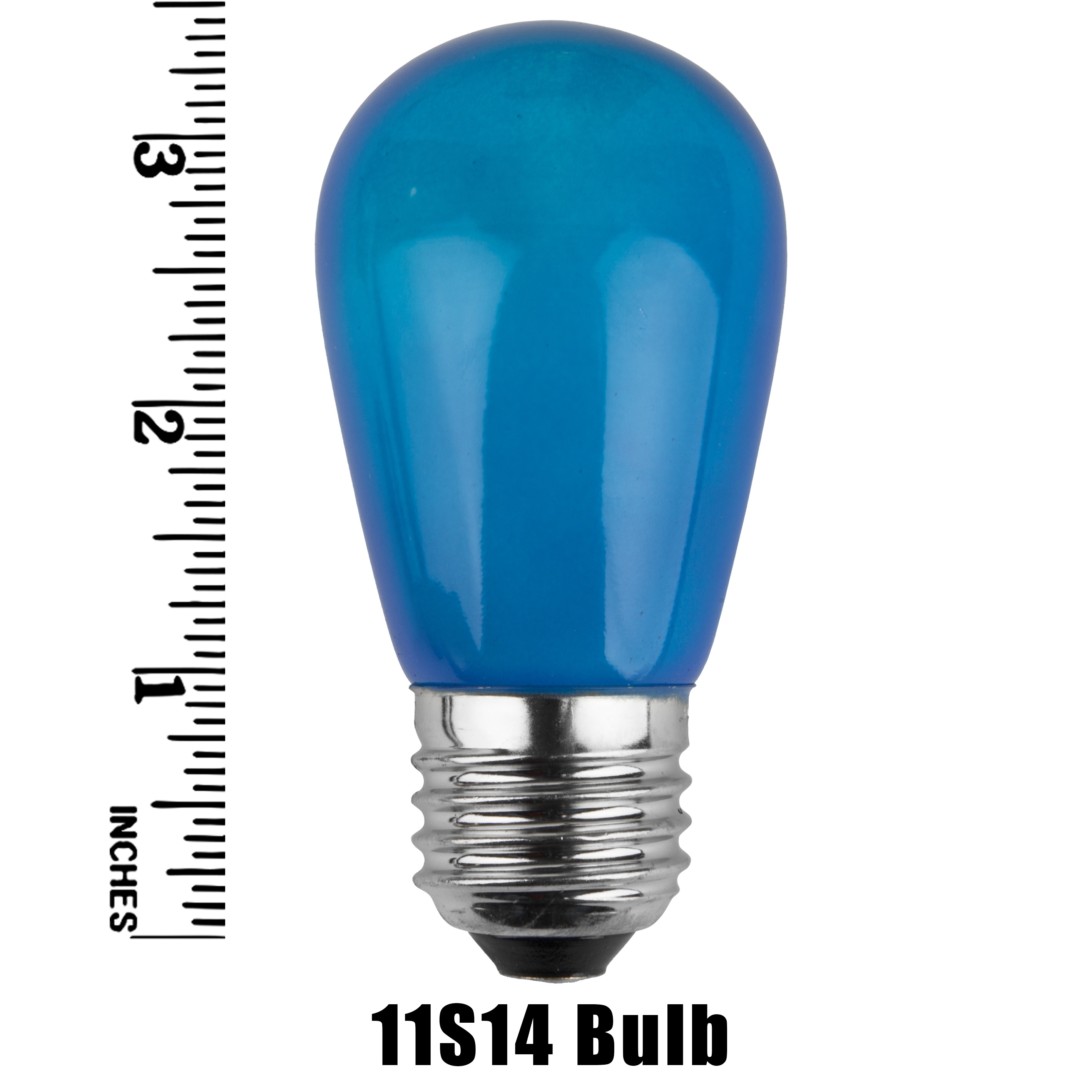 11S14 Opaque Incandescent Blue Sign Lamp Measurement