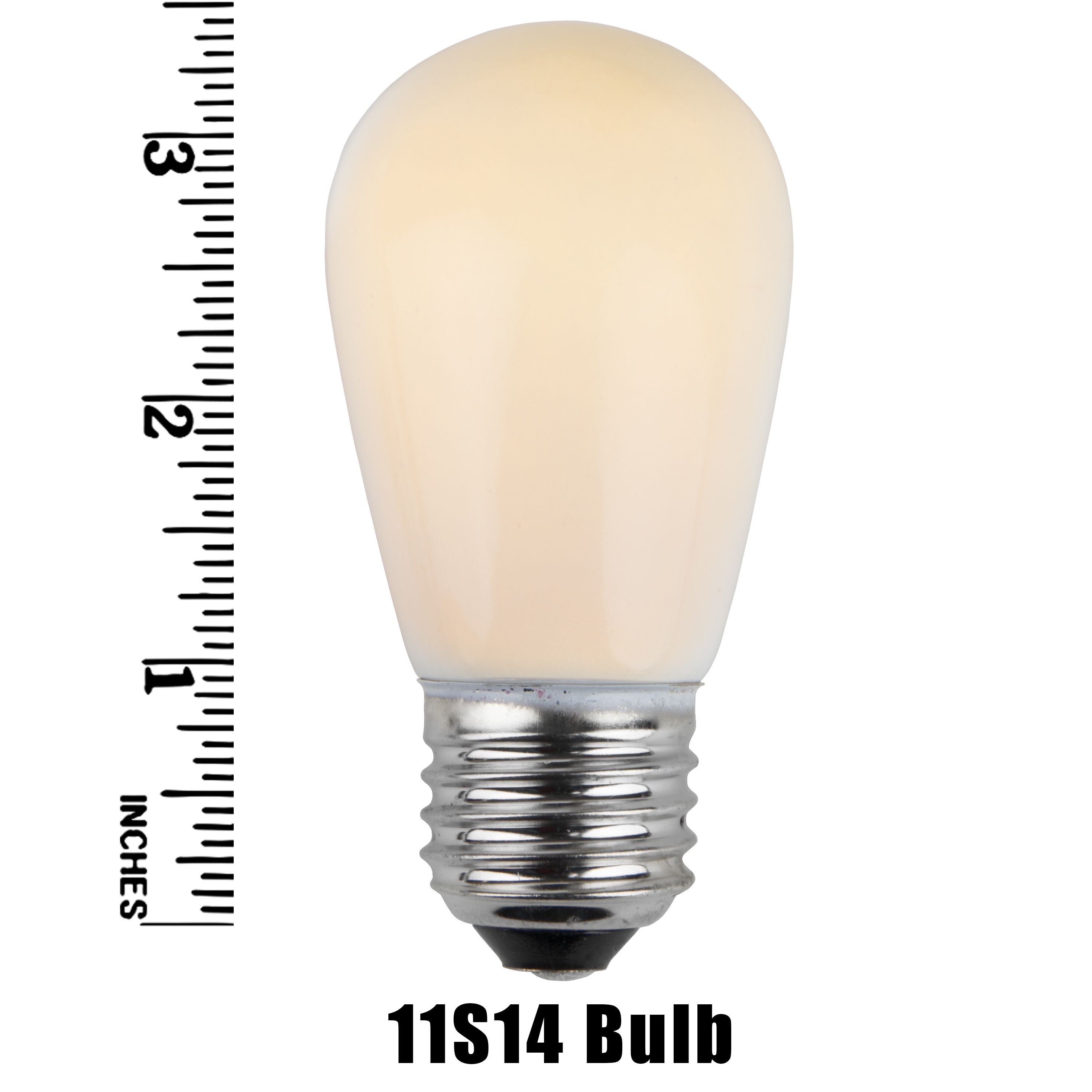 11S14 Opaque Incandescent White Sign Lamp Measurement