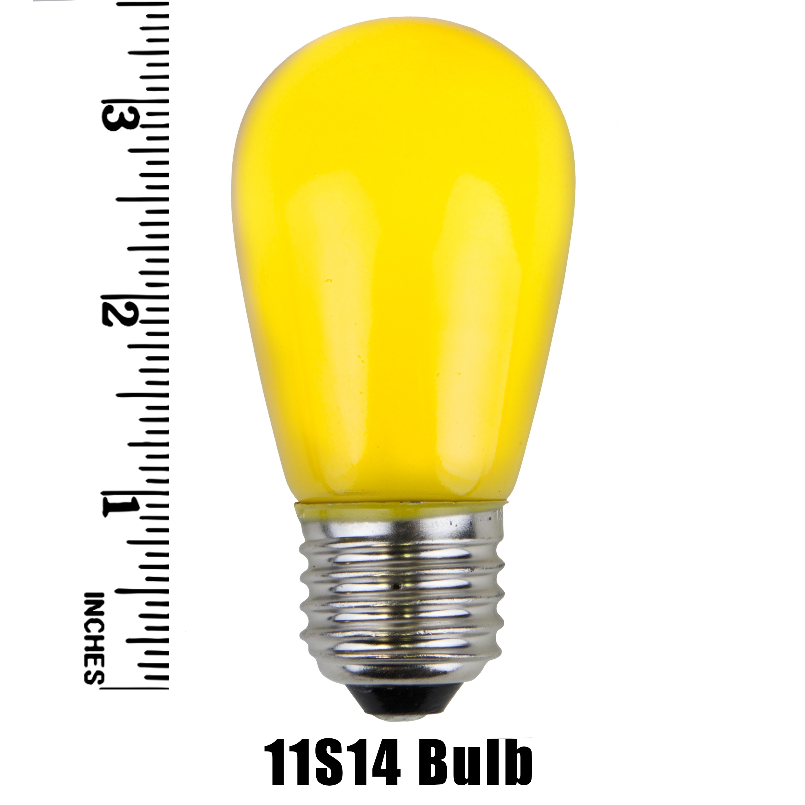 11S14 Opaque Incandescent Yellow Sign Lamp Measurement