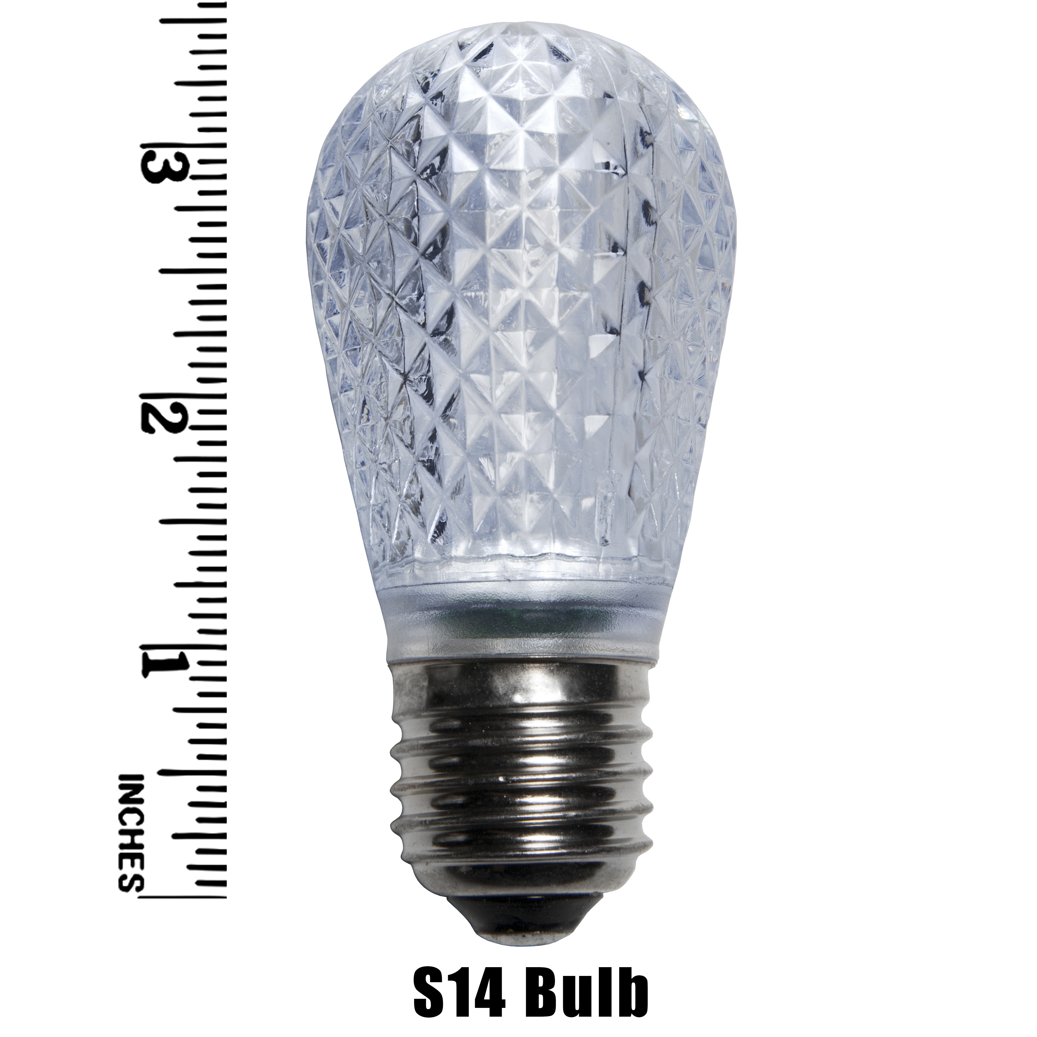 S14 LED T50 Cool White Replacement Bulb Measurement