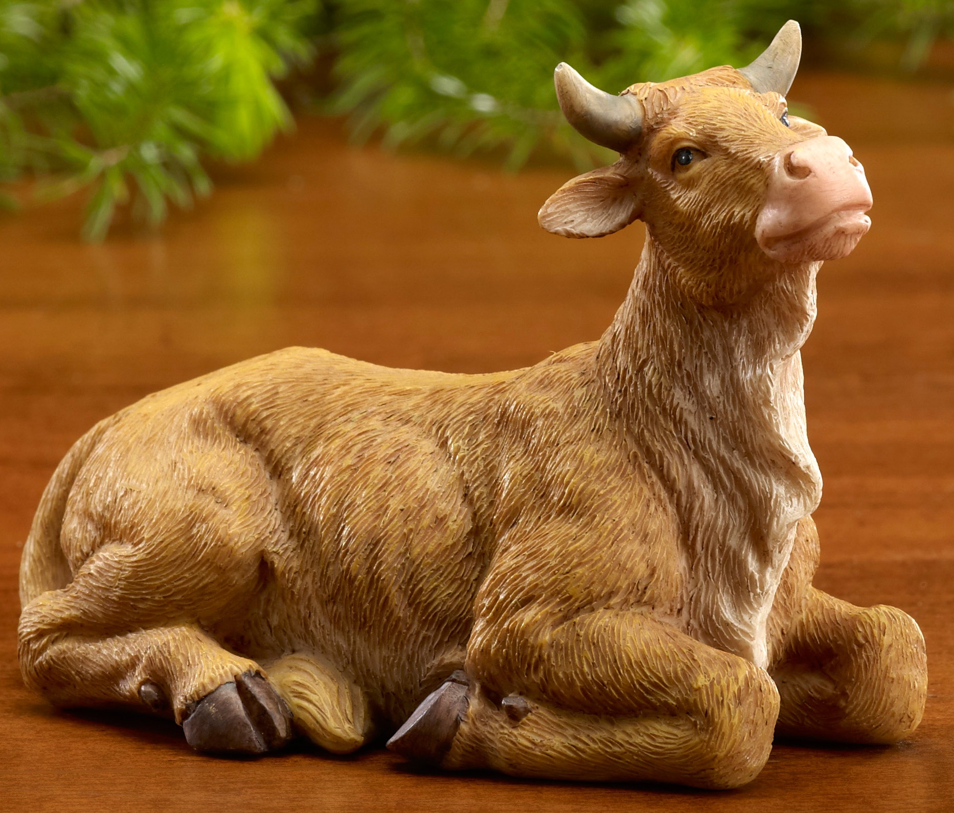 cow in nativity set