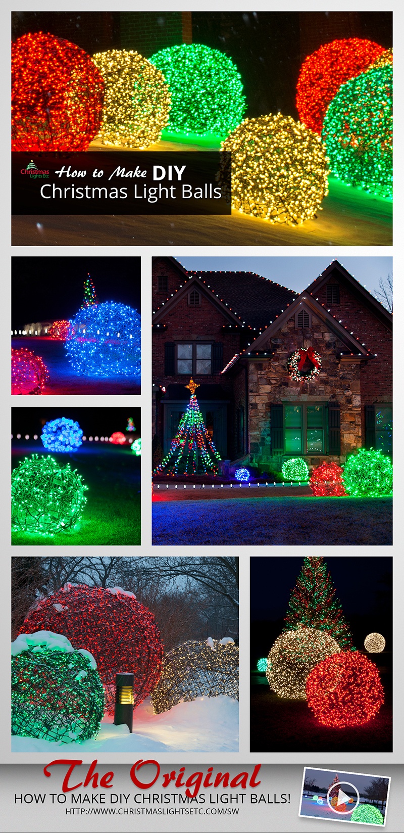 How to Make Christmas Light Balls