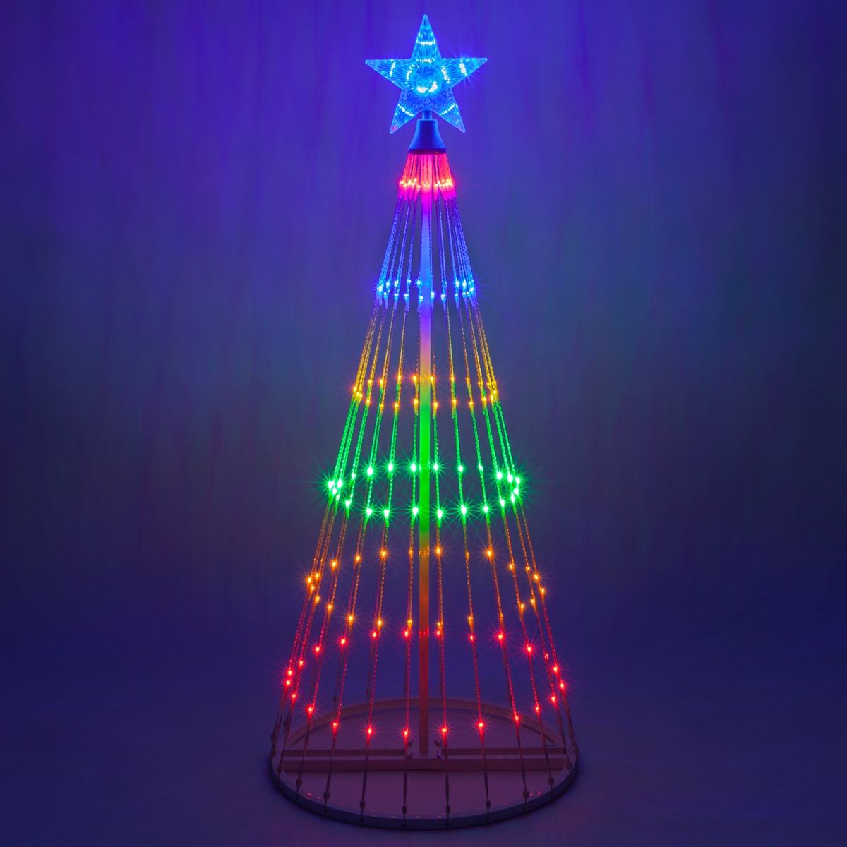 Led light sales show christmas tree