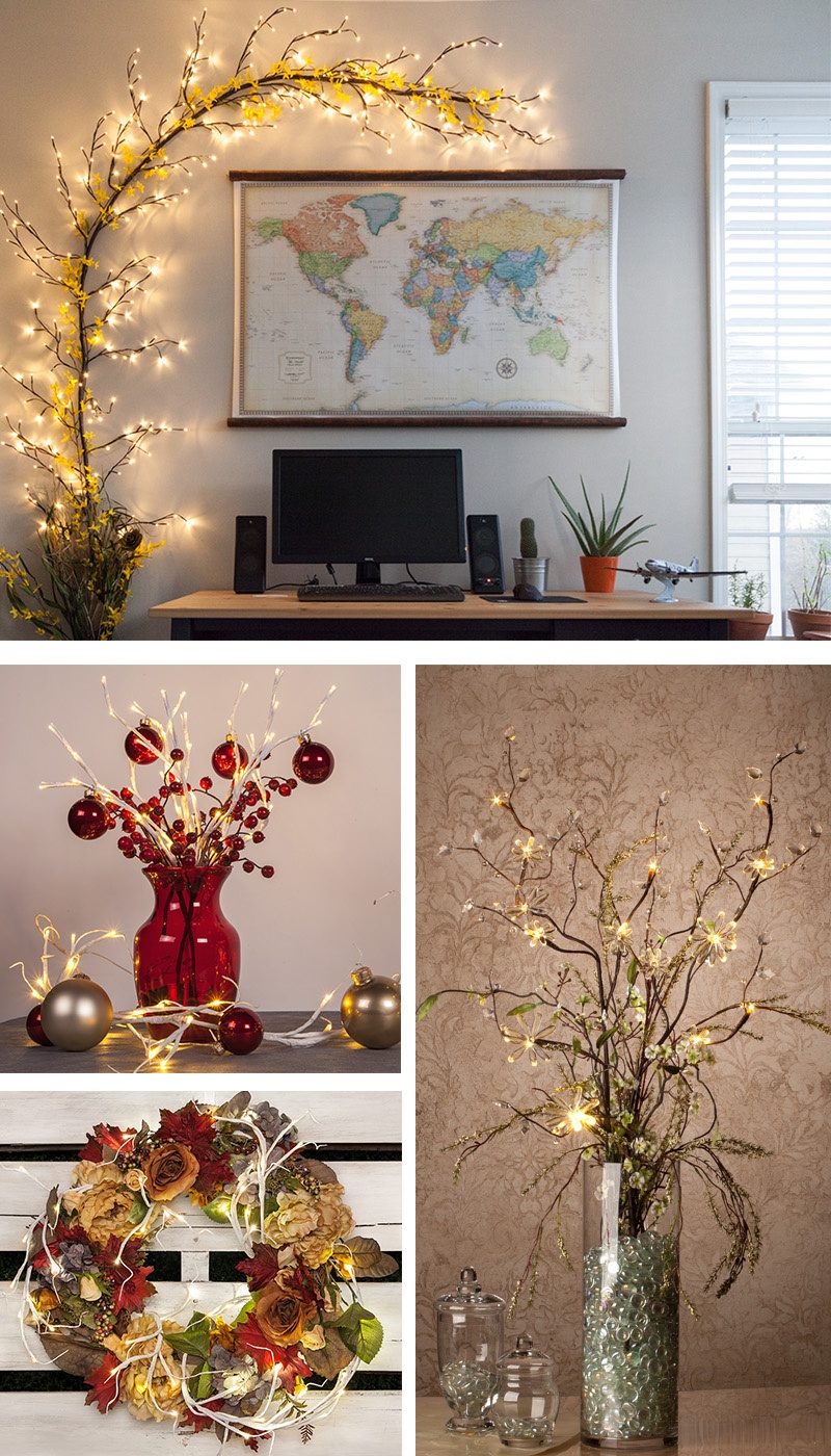 Lighted Branches - The DIY Decorator's Dream!