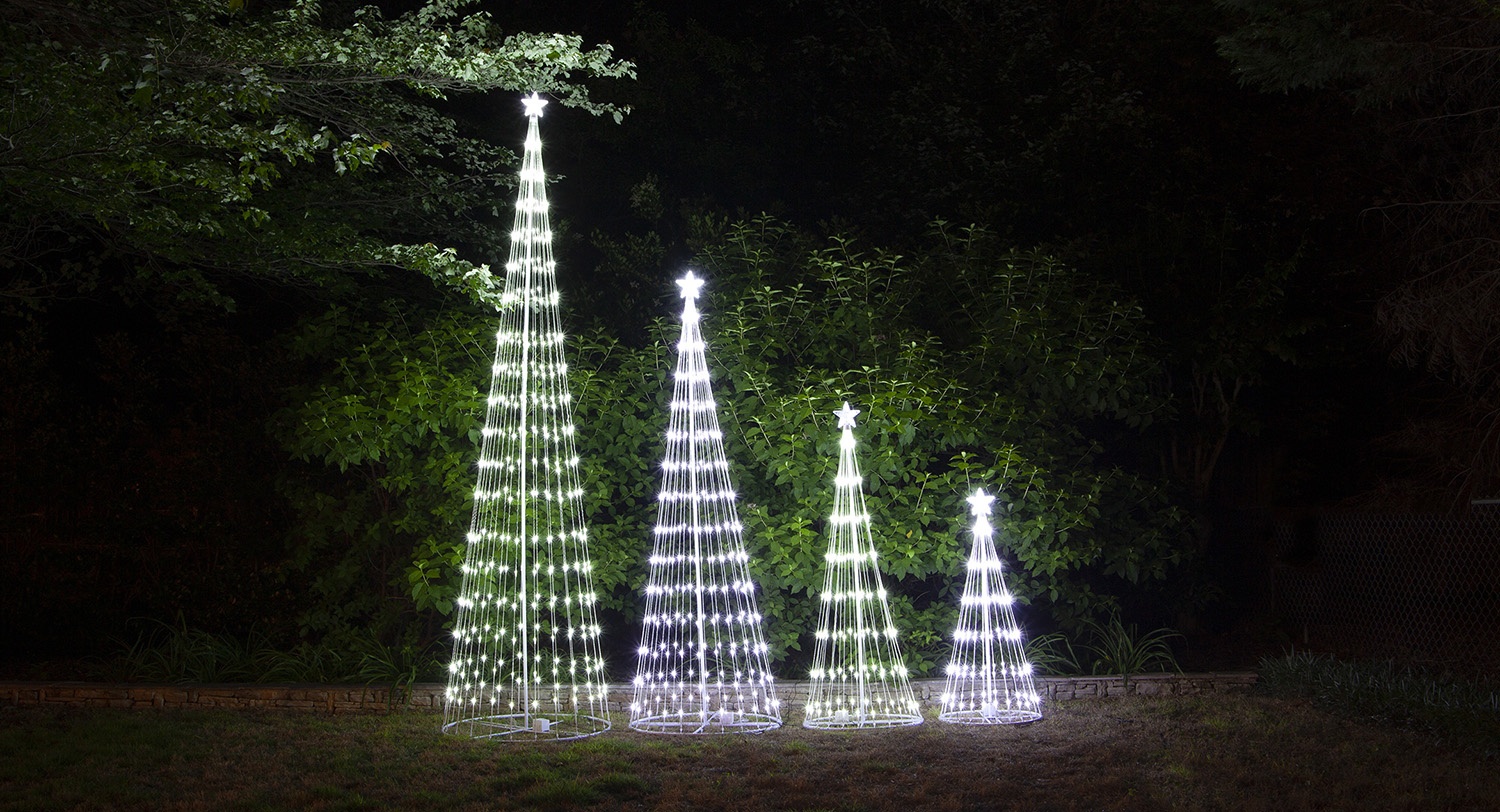 Led Light Show Outdoor Christmas Trees